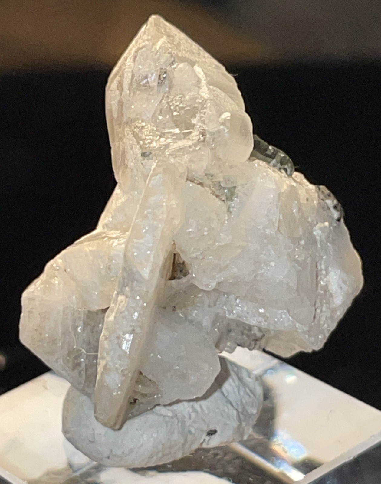 THUMBNAIL DT GREEN CAP TOURMALINE WITH ALBITE AND QUARTZ PAPROK,AFGHANISTAN
