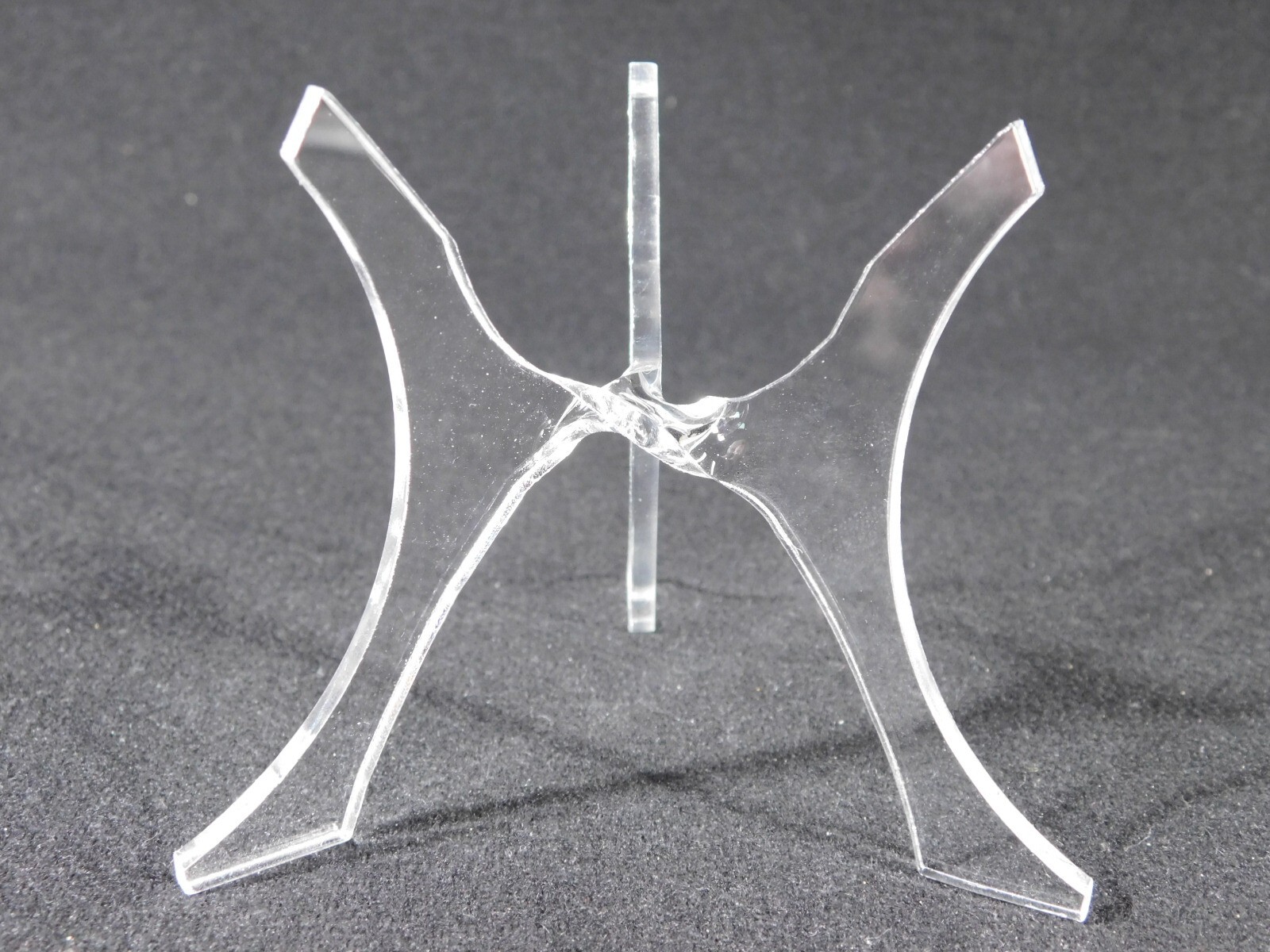 Sphere Display Stand Three Post Clear Lucite Large Size TT13
