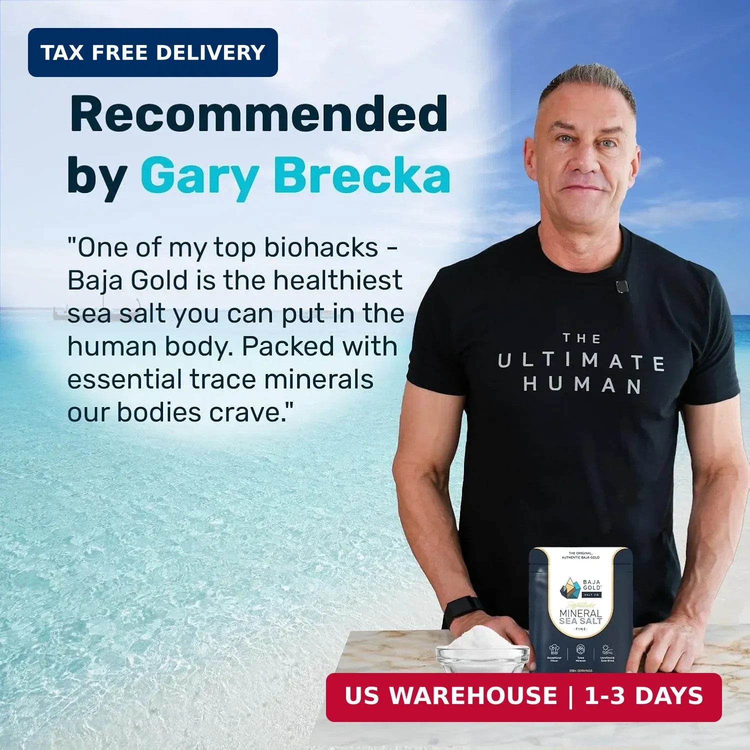 Baja Gold Signature Mineral Sea Salt – Recommended by Gary Brecka – Authentic Fi
