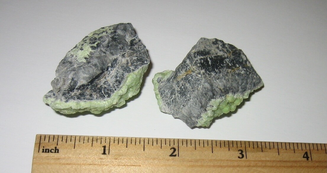 2pc BEAUTIFUL NATURAL 1.5″-1.75″ LIGHT GREEN WAVELLITE CRYSTAL CLUSTERS 59.7g *1