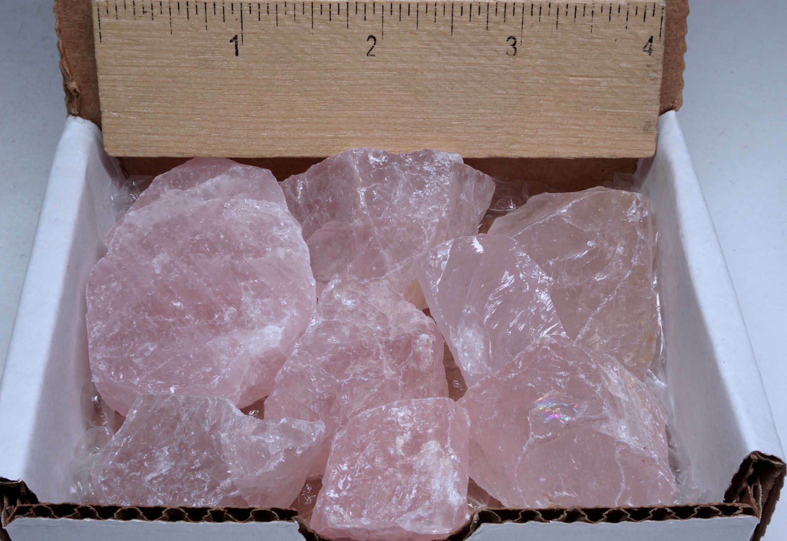 Rose Quartz 10 Oz Box Natural Pink Crystal Chunks Wholesale Raw Gemstones