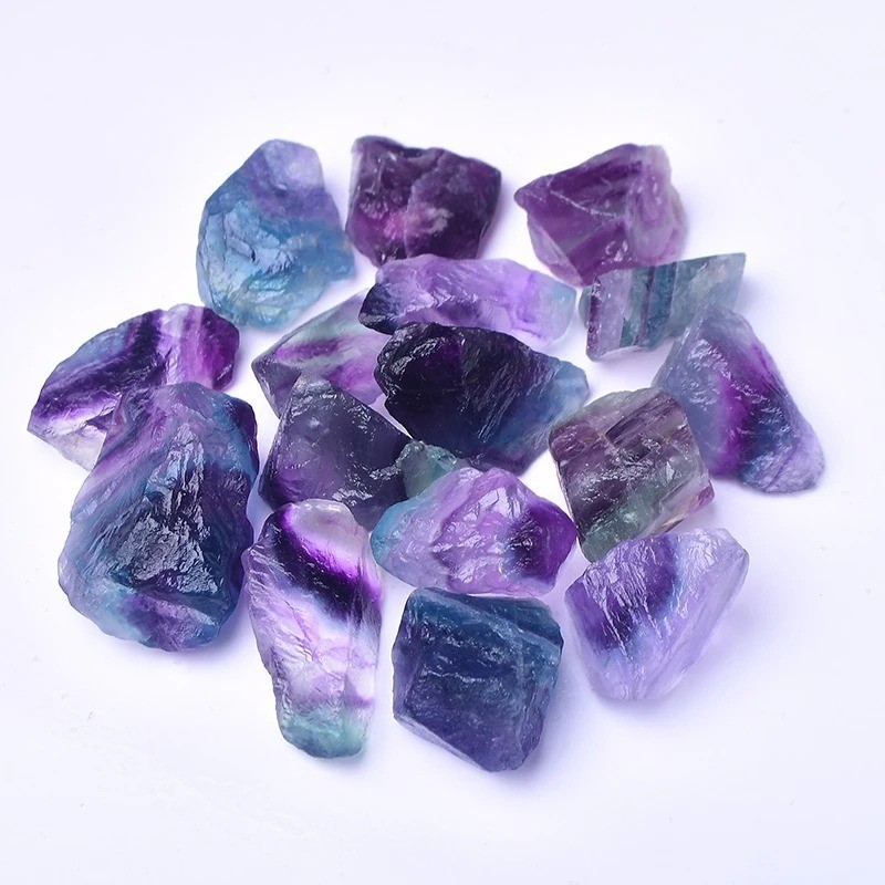 12 Colors Natural Quartz Crystal Raw Stones Chakra Meditation Decor Gift