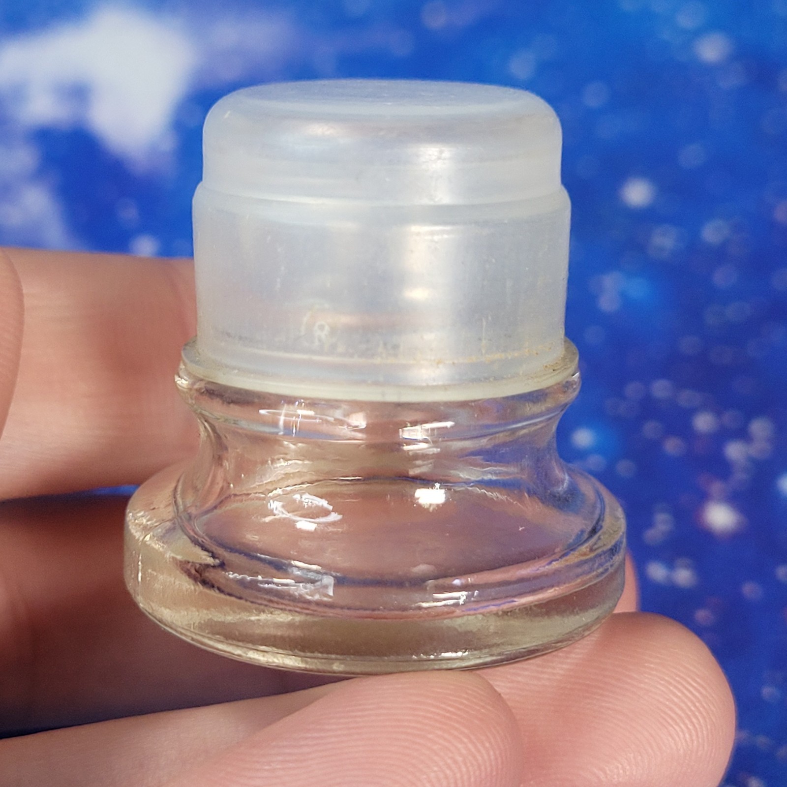 4oz Serpentine Crystal Tumbles in Apothecary Vintage Glass Jar Wagner Spice