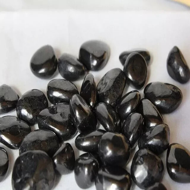 5 Pieces Pack Shungite Tumbled Stone For Protection & Home Decor Gift Item Use