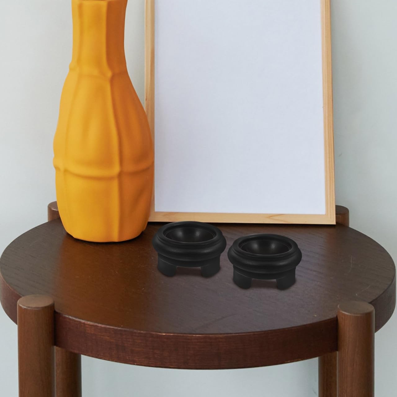 12Pcs Ball Display Stands Wooden Sphere Holders Decorative Gourd Base for Cry…
