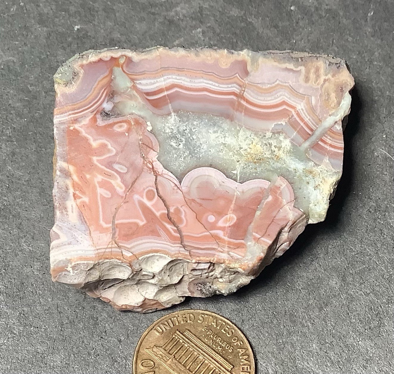 Inca Agate From Andes Mtns. Specimen Face Polish 30x40x15mm 2.0oz #542