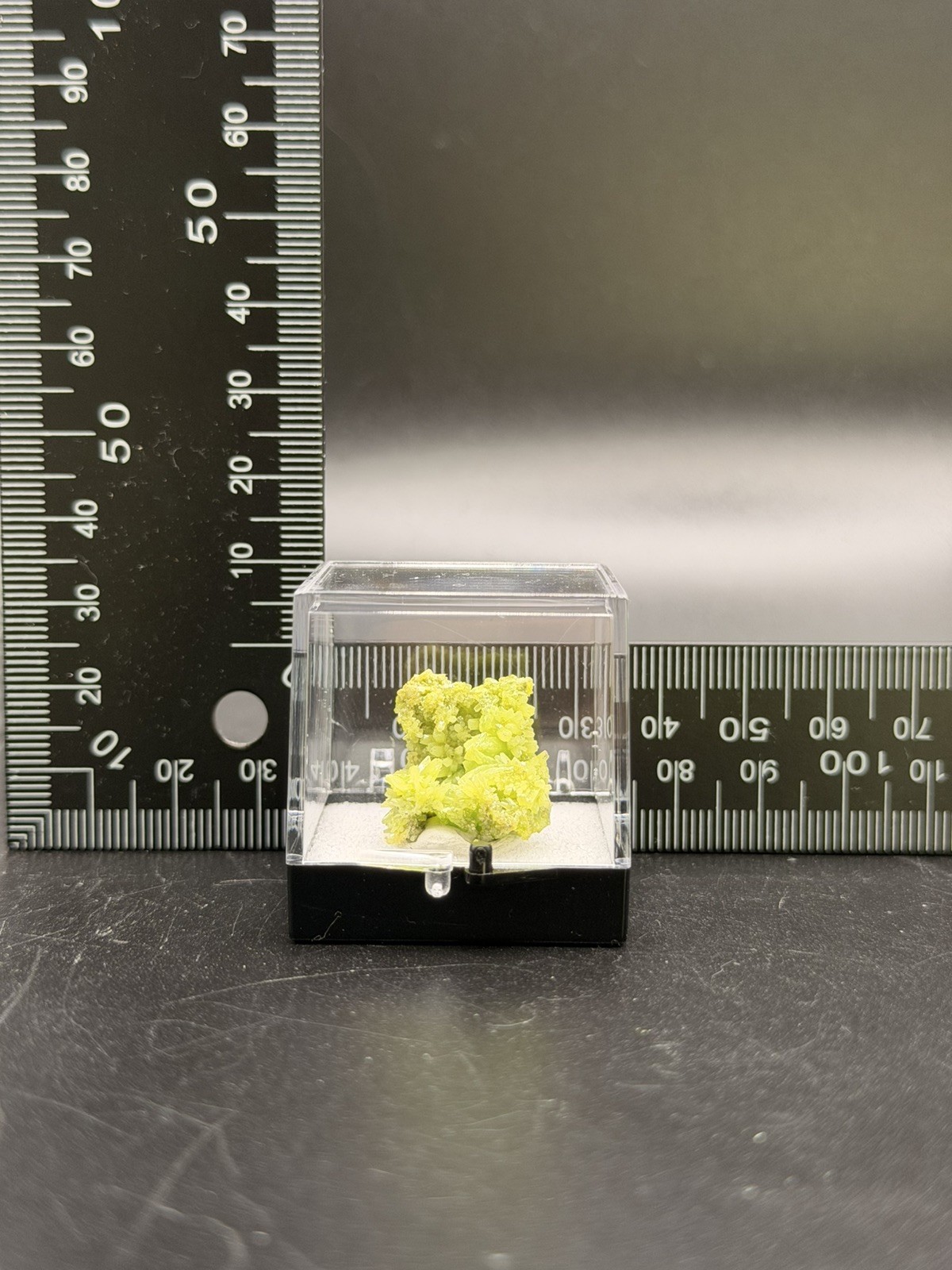 Vibrant Lime Green Pyromorphite Crystal Cluster (Thumbnail) – Guilin, China