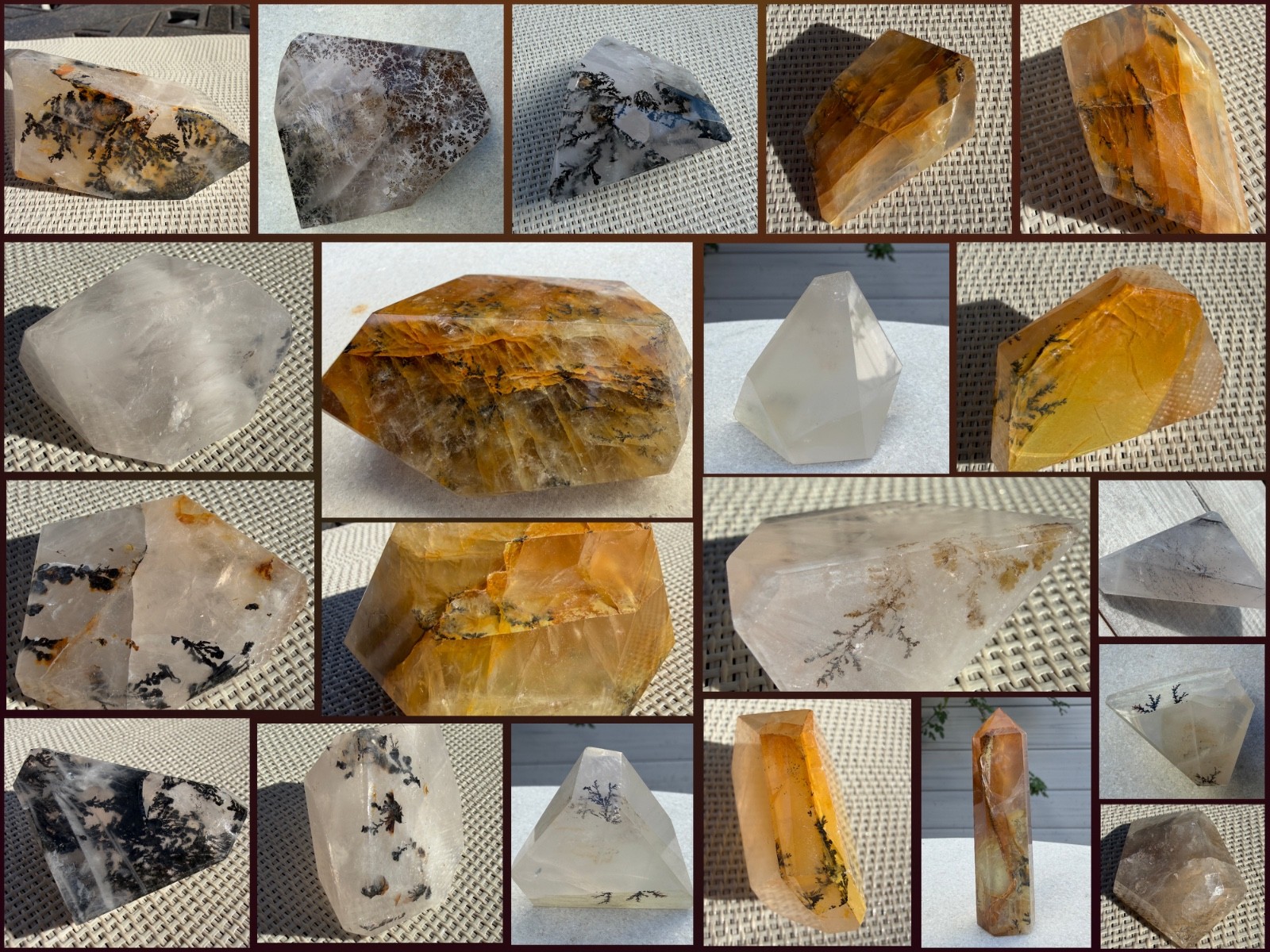 Wholesale Lot 1 lb Natural Dendritic Quartz Crystal Freeform 5-10 Pcs