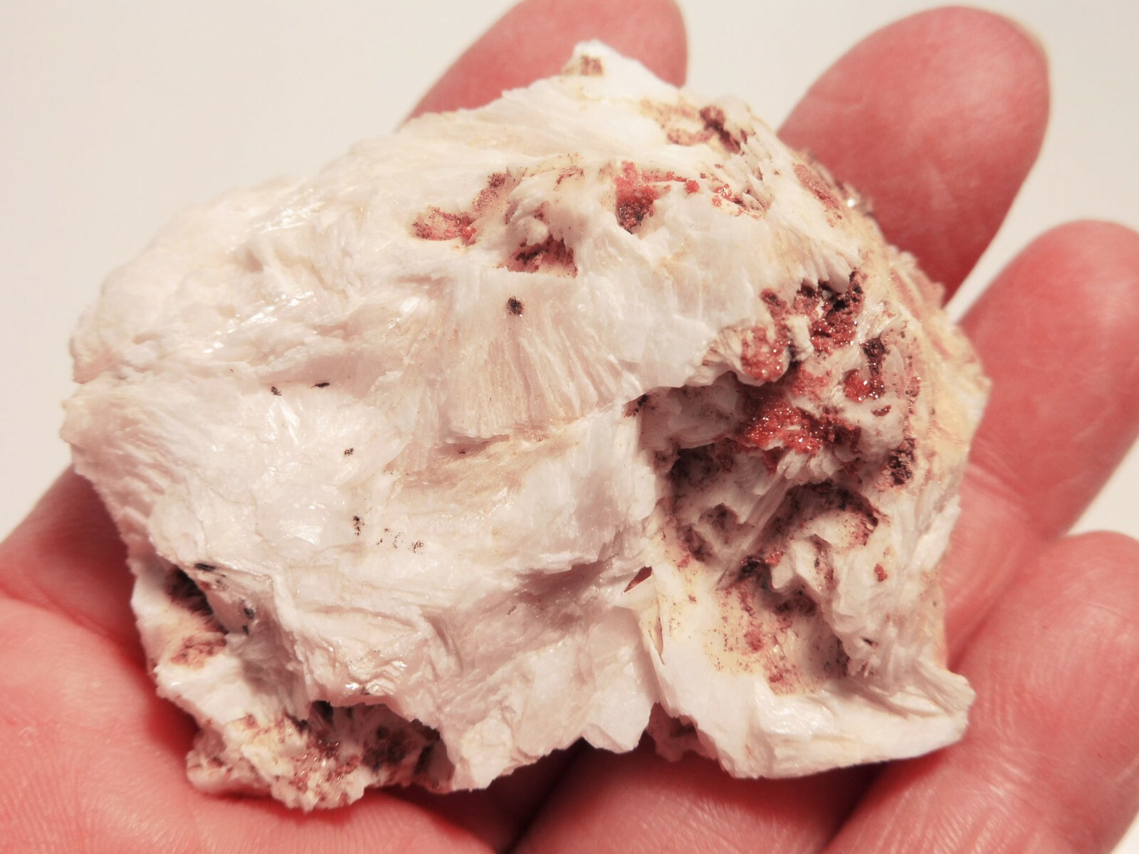 Lustrous Vanadinite on Barite, Mibladen, Midelt, Morocco, 2.0” x 1.7” x 0.8”