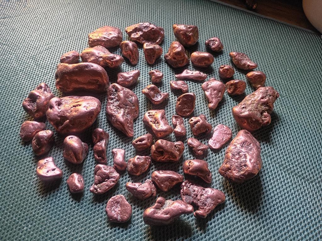 Tumbled Copper Nuggets Native to Upper Michigan’s Copper Country 5 lbs 4 oz