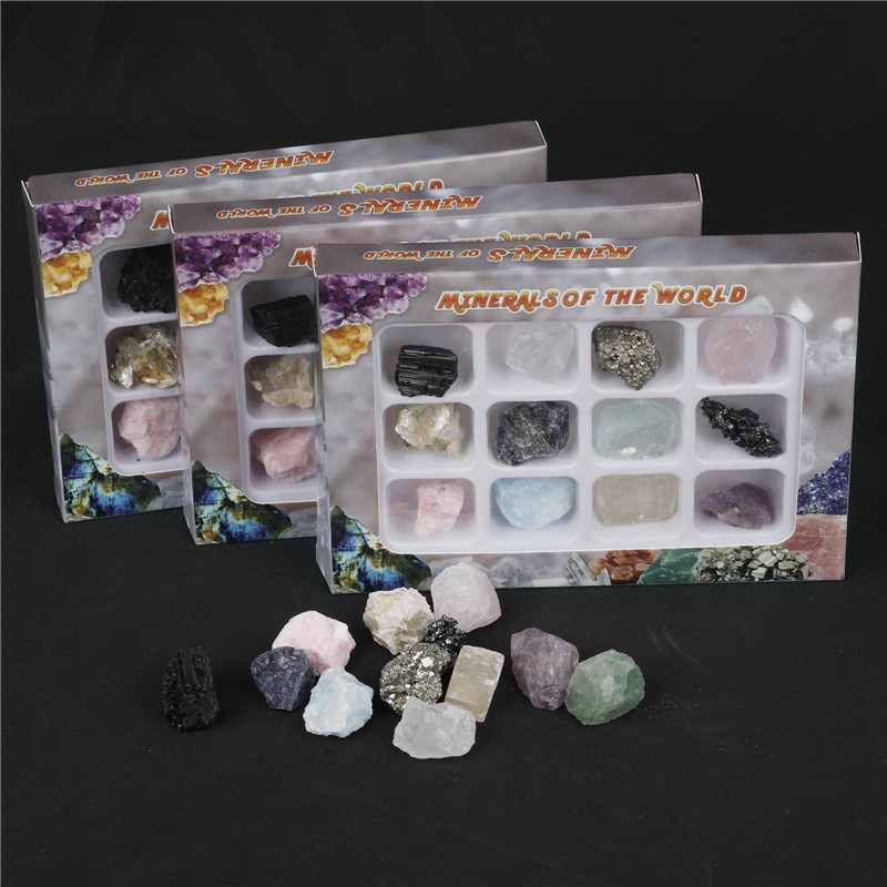 Minerals of the World 12 Pcs Natural Mineral Specimen Collection *1PCS