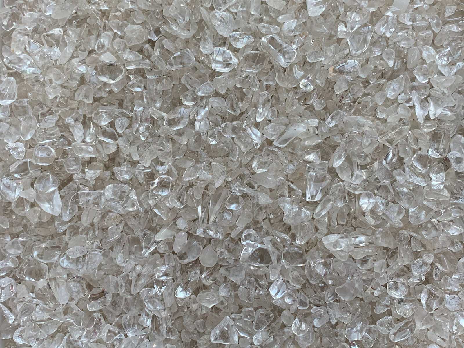 Clear Quartz Semi Tumbled Gemstone Mini Chips 5 – 10 mm, Wholesale Bulk Lot