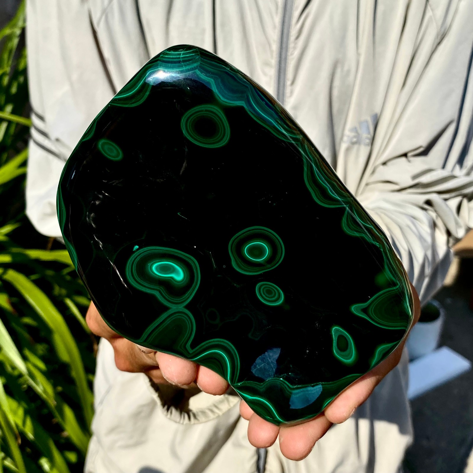 2.42LB TOP Natural Malachite crystal quartz Mineral specimen Reiki gem