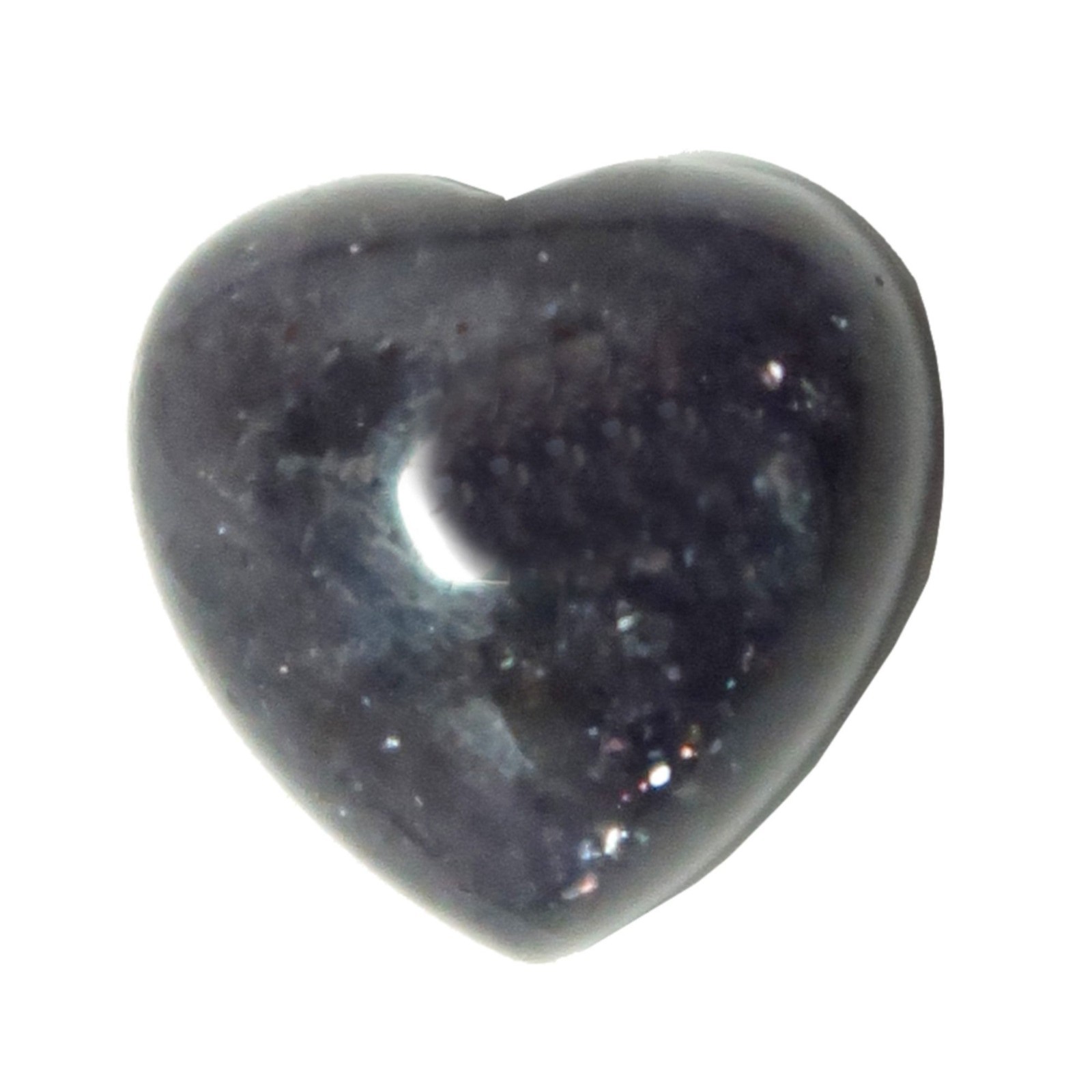 Iolite Heart Grid Crystal Sparkling Dream Mandala Miniature Gemstone Indigo