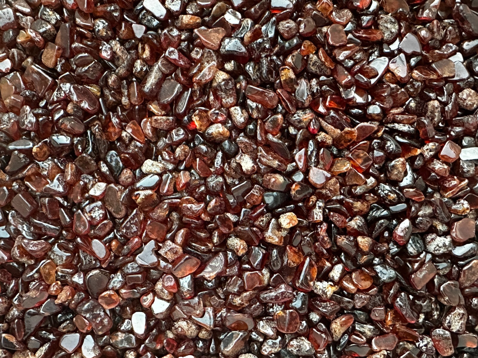 Grade A++ Orange Garnet Semi Tumbled Gemstone Large Chips 4 – 12 mm, Bulk Lot