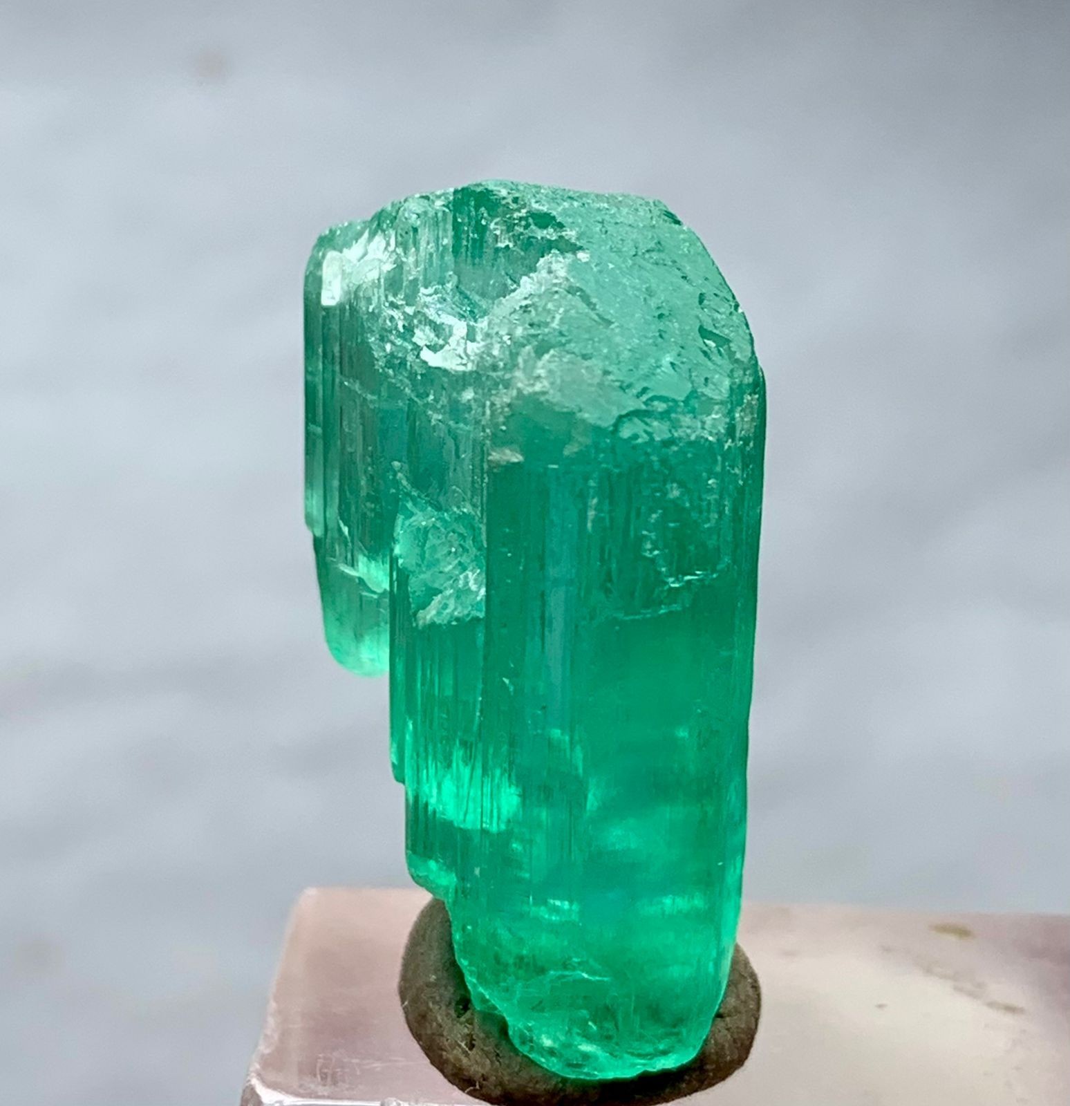 40 Carat Green Kunzite Crystal From Afghanistan