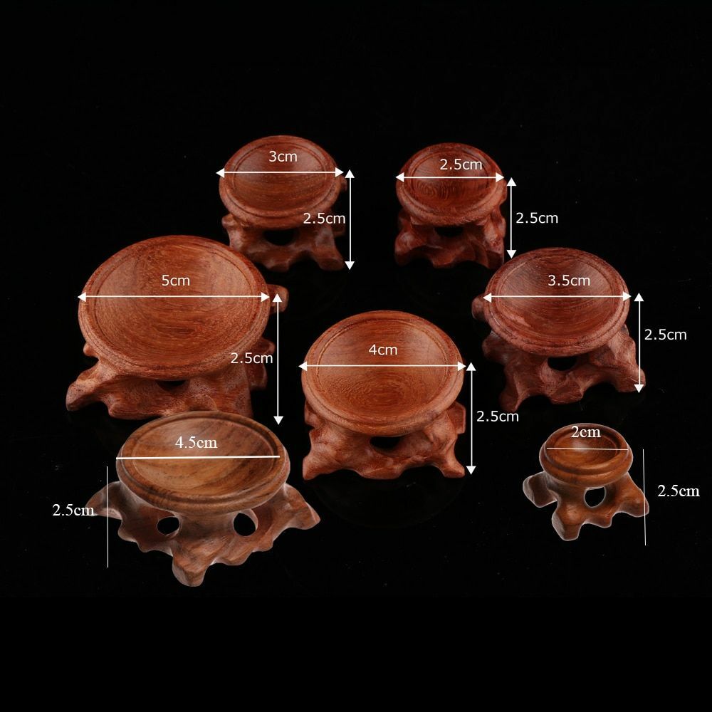 Wood Display Stand Base For Crystal Ball Holder Sphere Globe Branch Home Decor