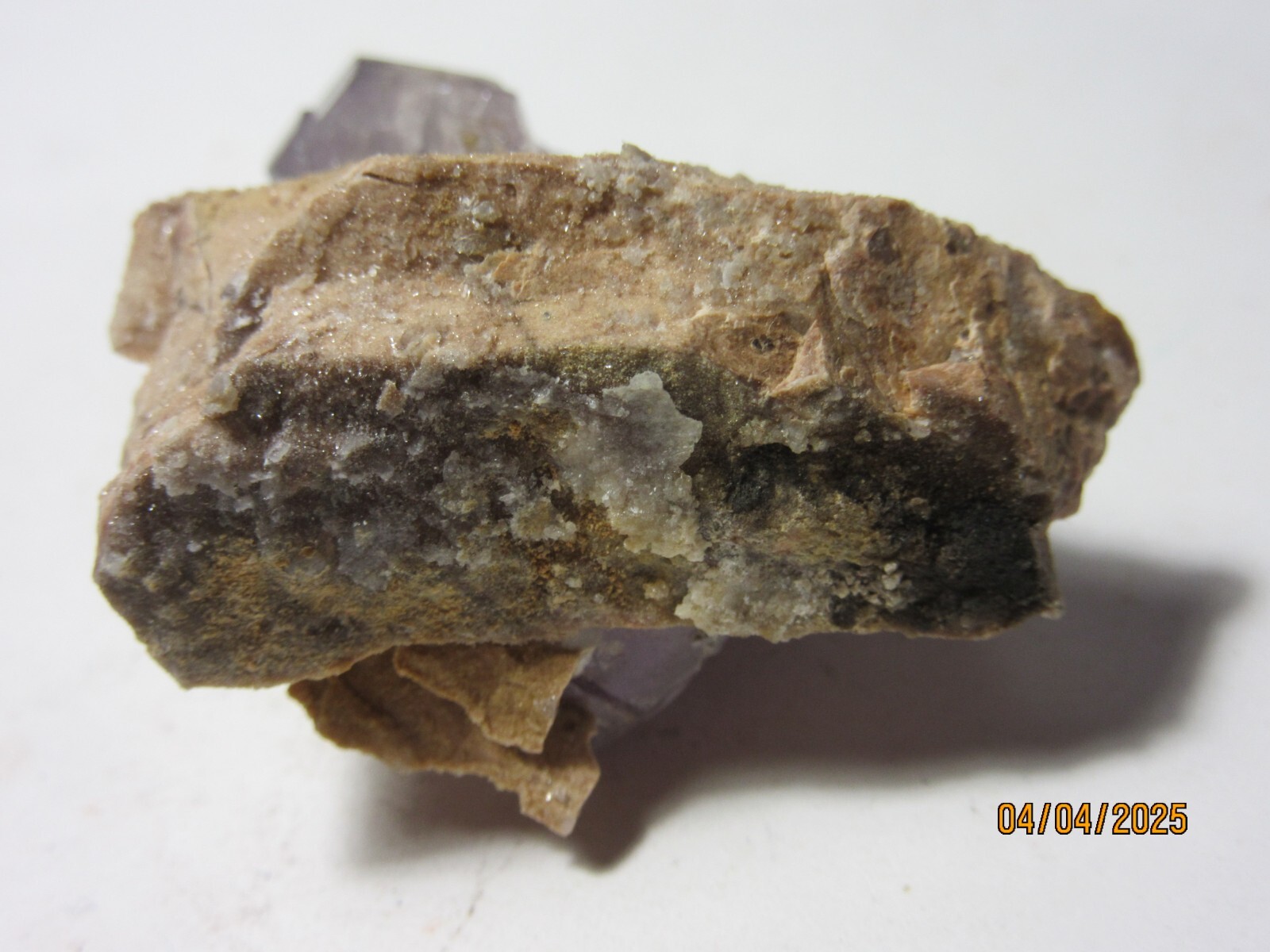 Czechoslovakia Amethyst Quartz 1 5/8″ Cluster on Matrix Collectible CAQCM-7s