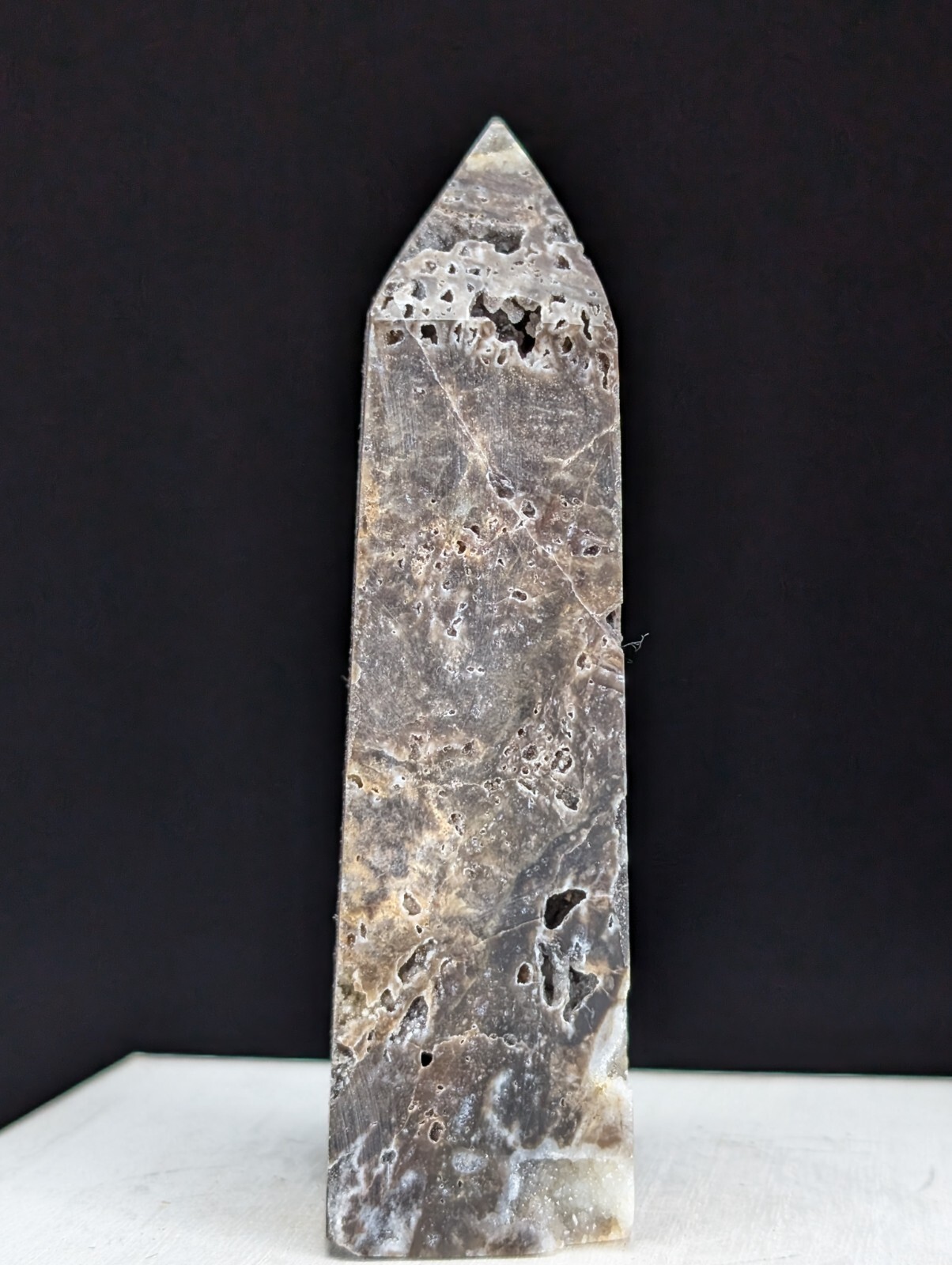 Sphalerite Tower Druzy Crystal Large Gemstone Point Wand Chakra