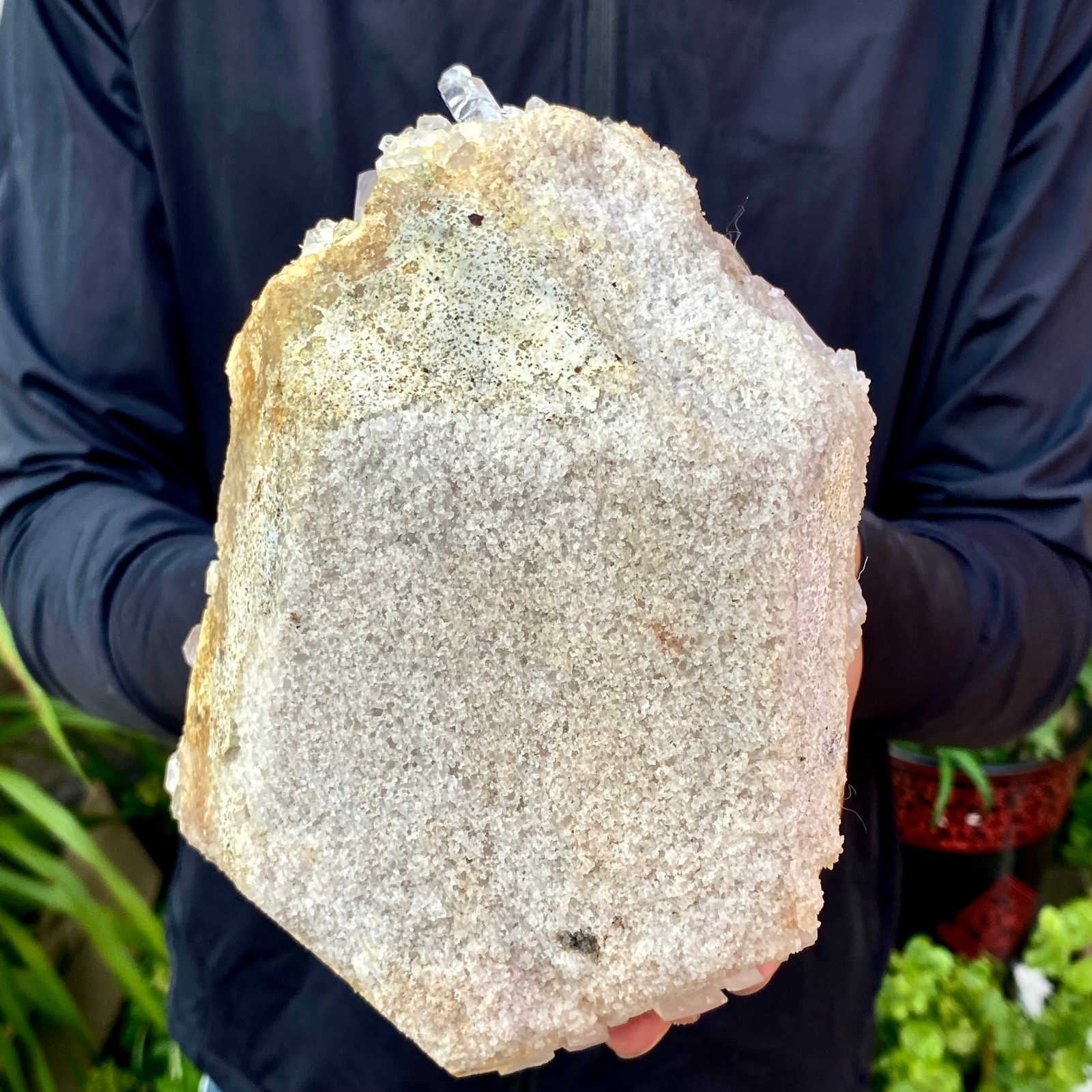 5.51LB ransparent, natural and beautiful white quartz crystal cluste