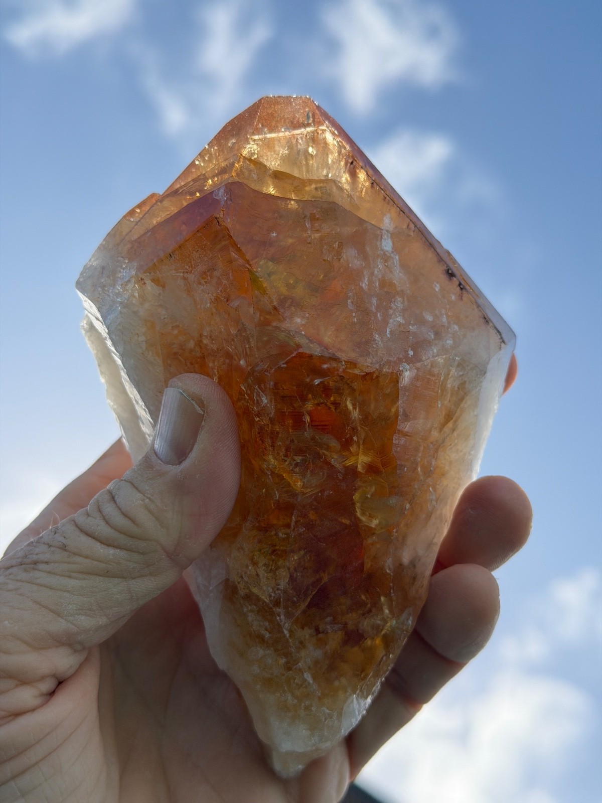 XL Citrine Point – Healing Crystal 5″x 4.5″ for Energy & Wellness 5″