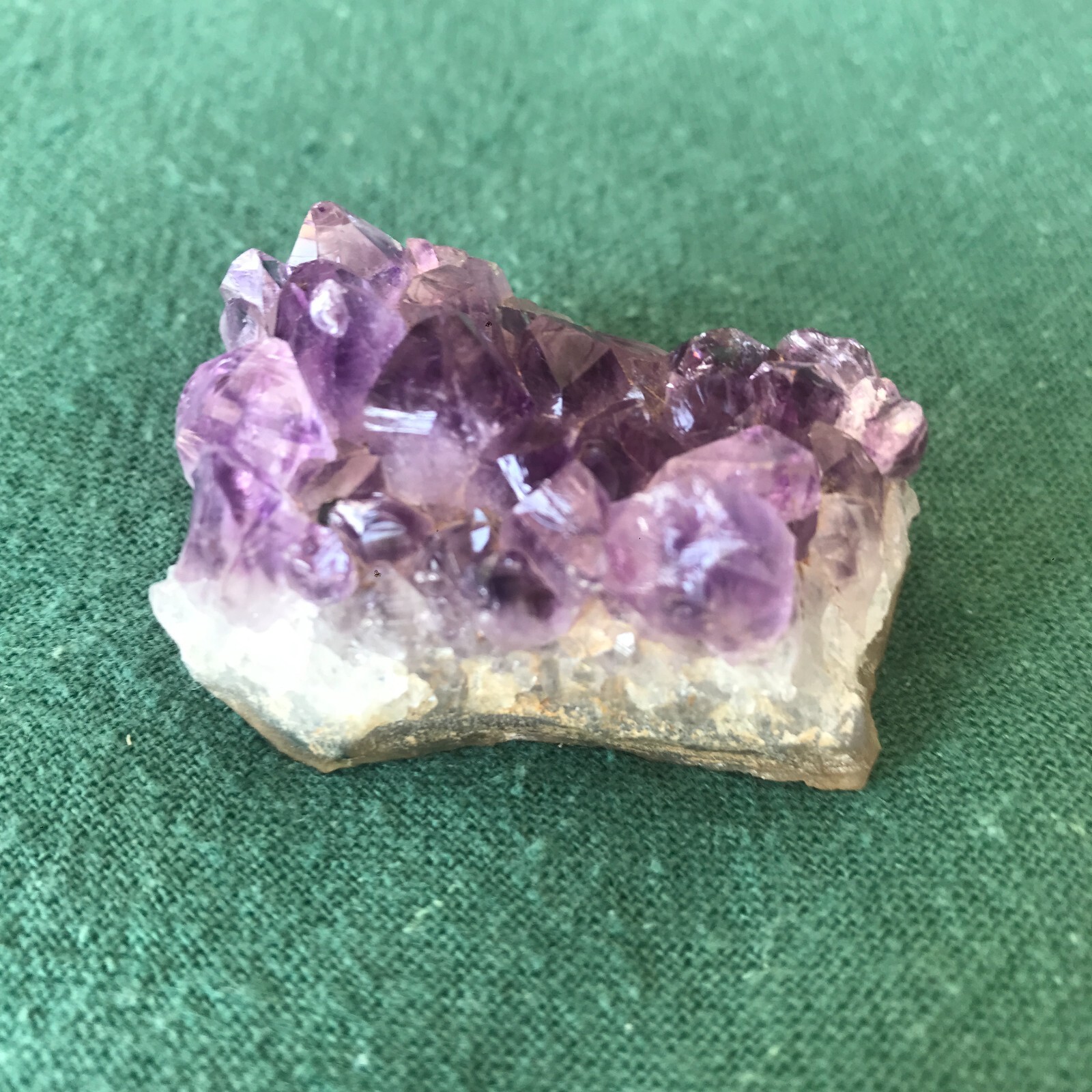 Natural Purple Amethyst Crystal Palm Stone Cluster Geode 2.5 oz 1 7/8 x 1 1/2 in
