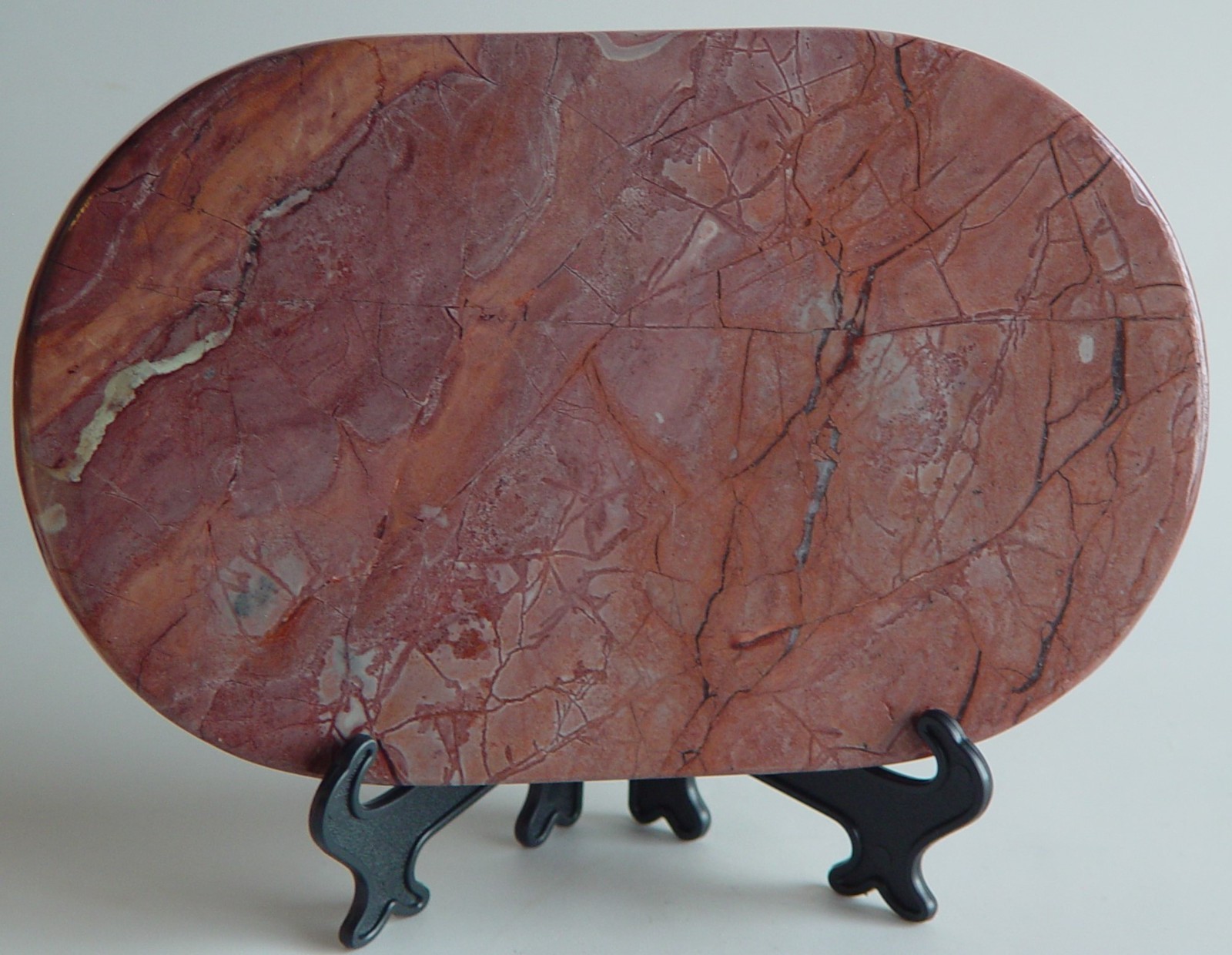 9.25” Picture Jasper Tray Scenic Stone Dish (860g) Polished Display
