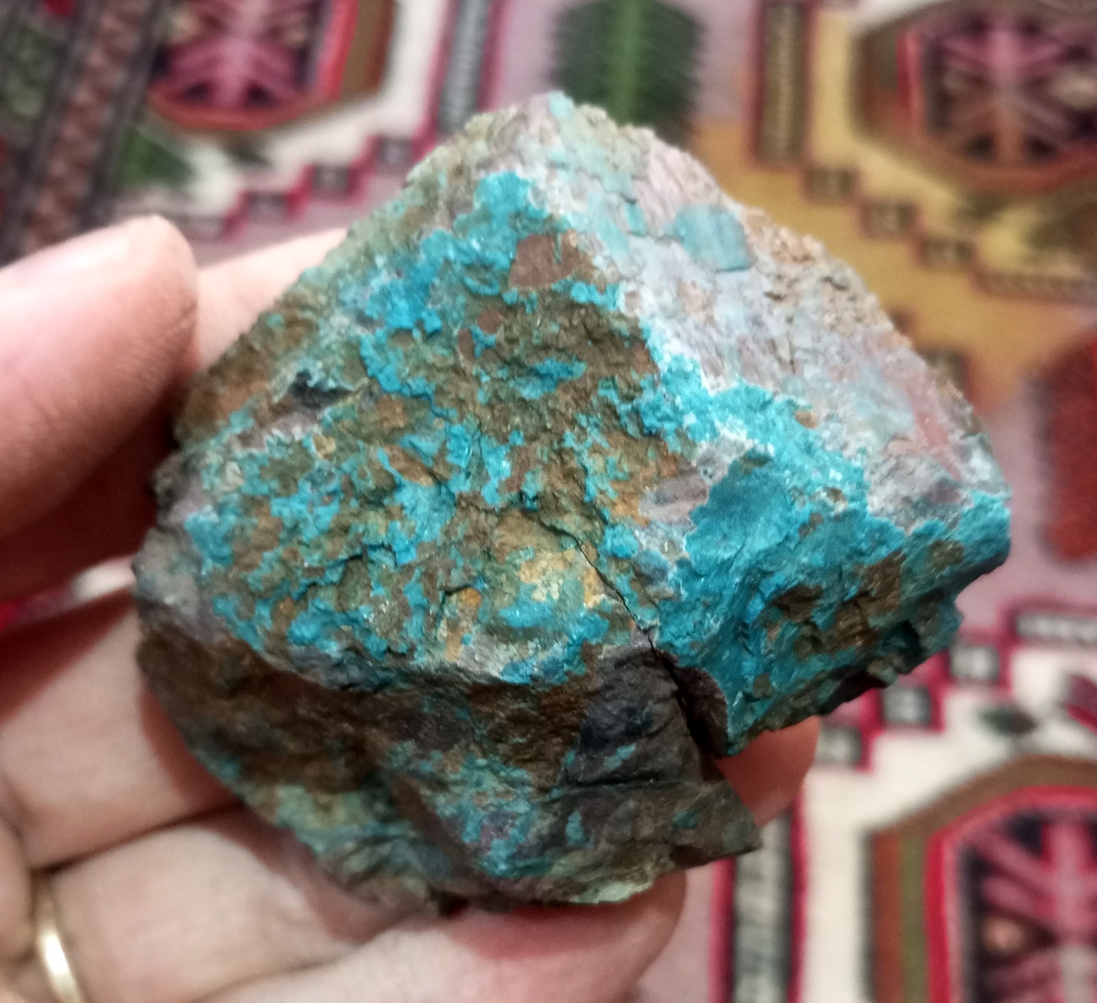 Gorgeous Colors Blue Laterite Cobalt Ore