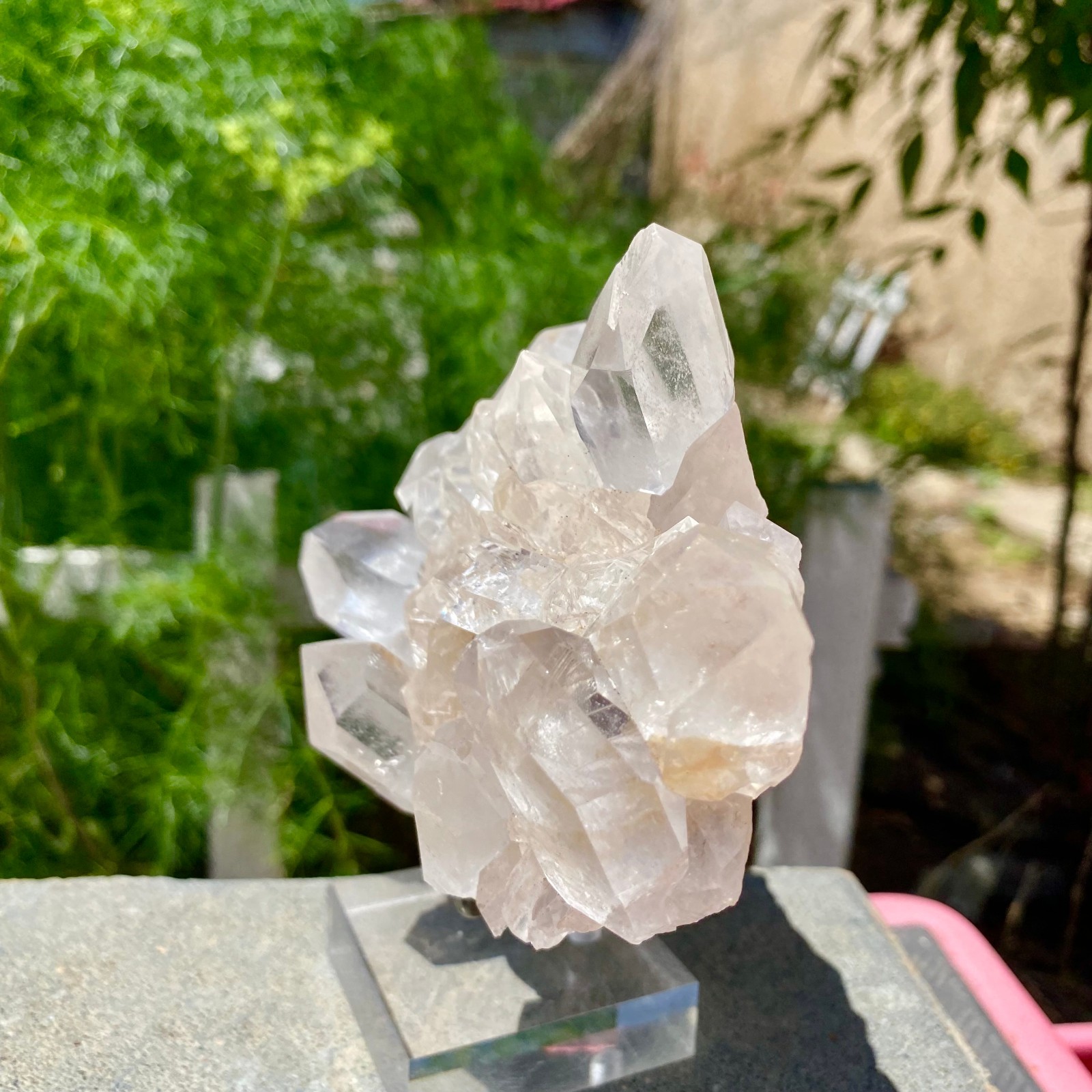 1.17LB Natural white Crystal Himalayan quartz cluster /mineralsls