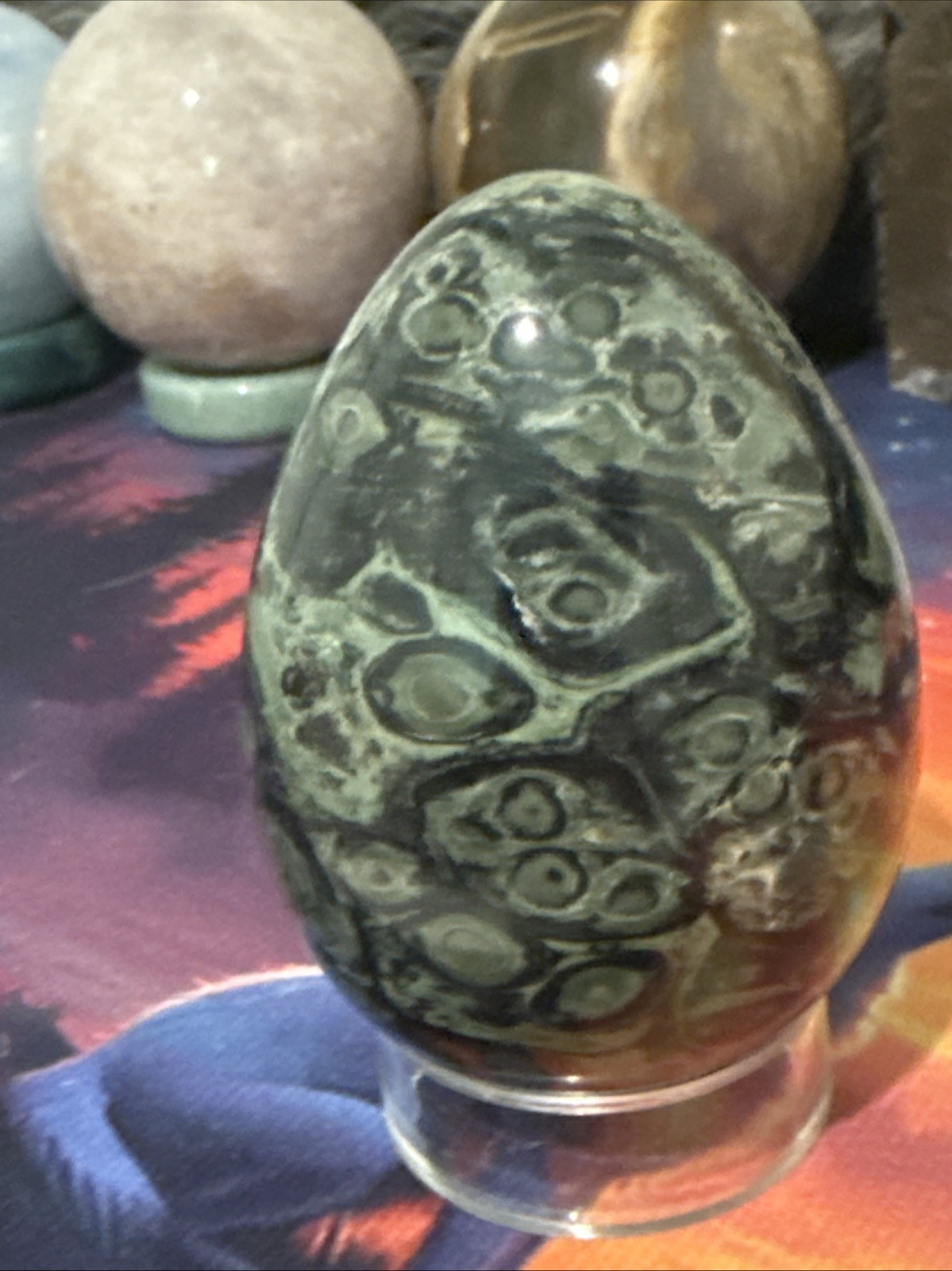 Natural Kambaba Jasper Egg (No Stand)