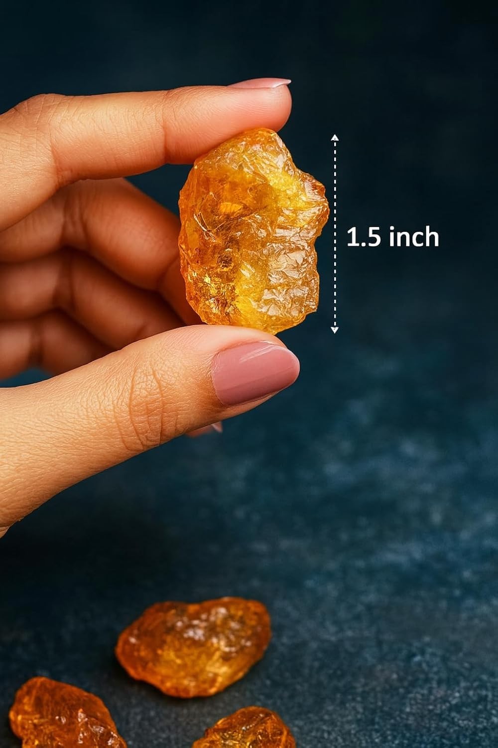 Large 1.25-2.0” Natural Citrine Raw Crystal Stone – Healing Gemstone for Wealth
