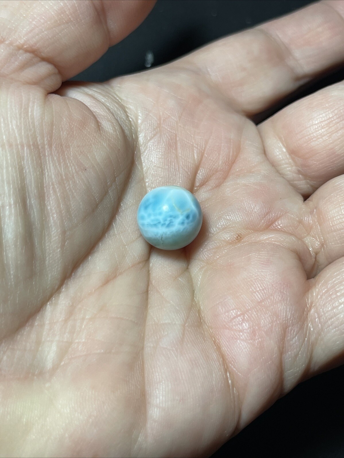Larimar Mini Sphere Ball Orb Marble 12mm