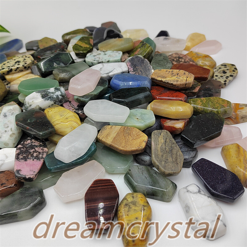 100pcs MIX Natural Crystal Coffin Quartz Crystal Skull Reiki Gift Wholesale