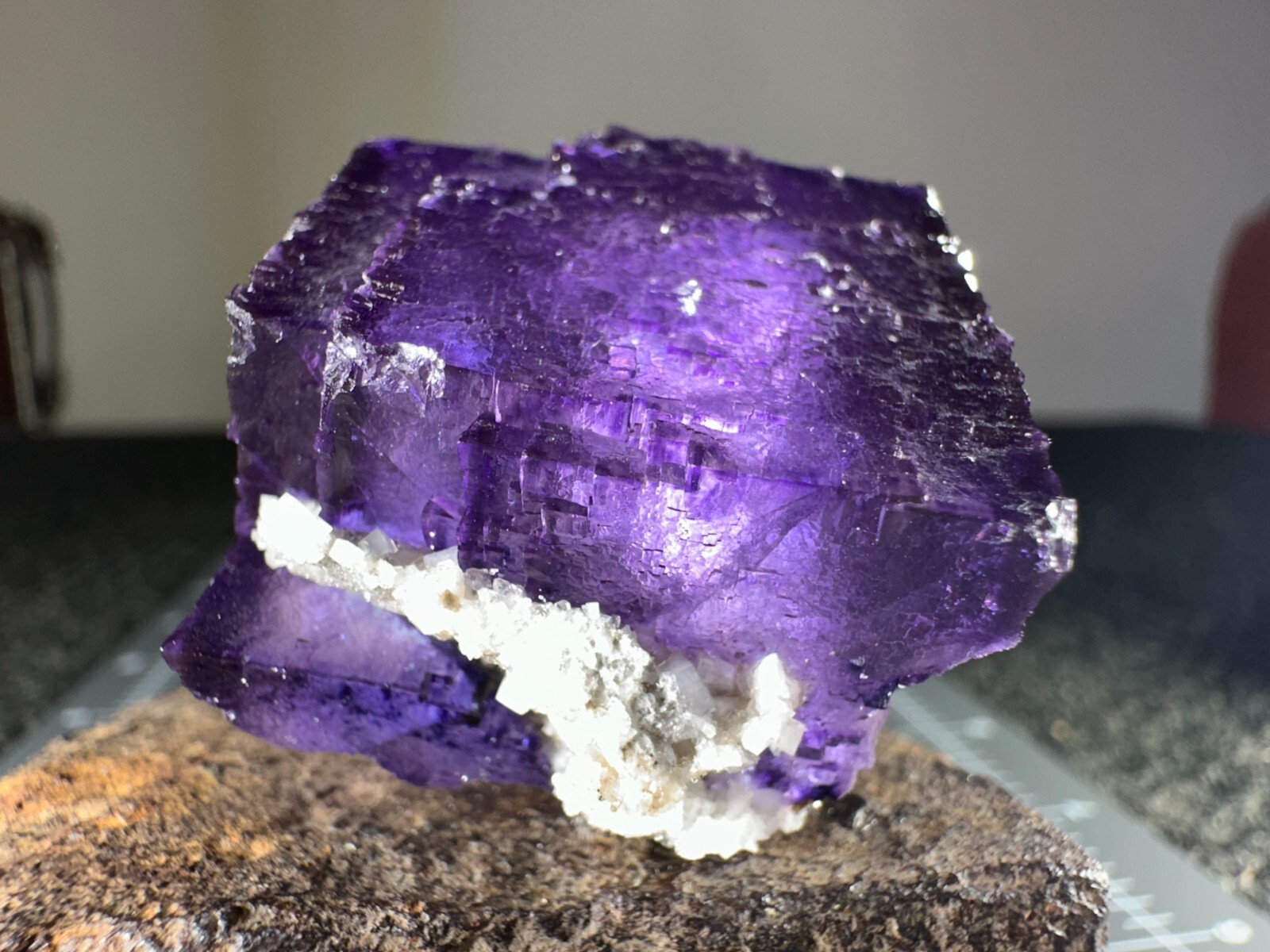 ➤Natural 1-1/4 Inch Cube PURPLE FLUORITE CRYSTAL Cave In Rock Illinois VIDEO➤032