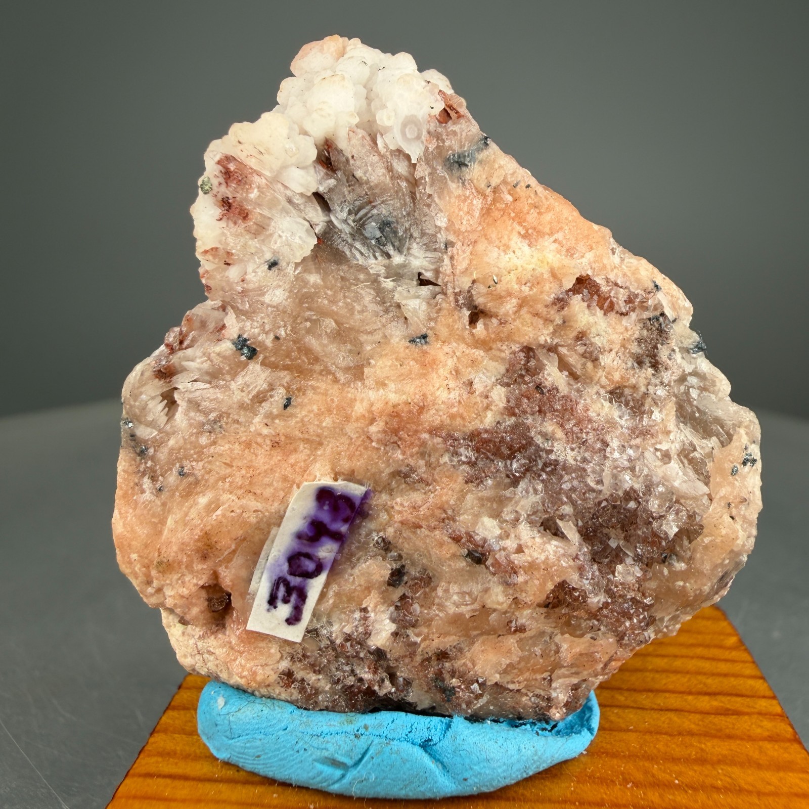 Fine Calcite on Baryte Crystals: Montreal Mine, Iron County, Wisconsin- Classic!