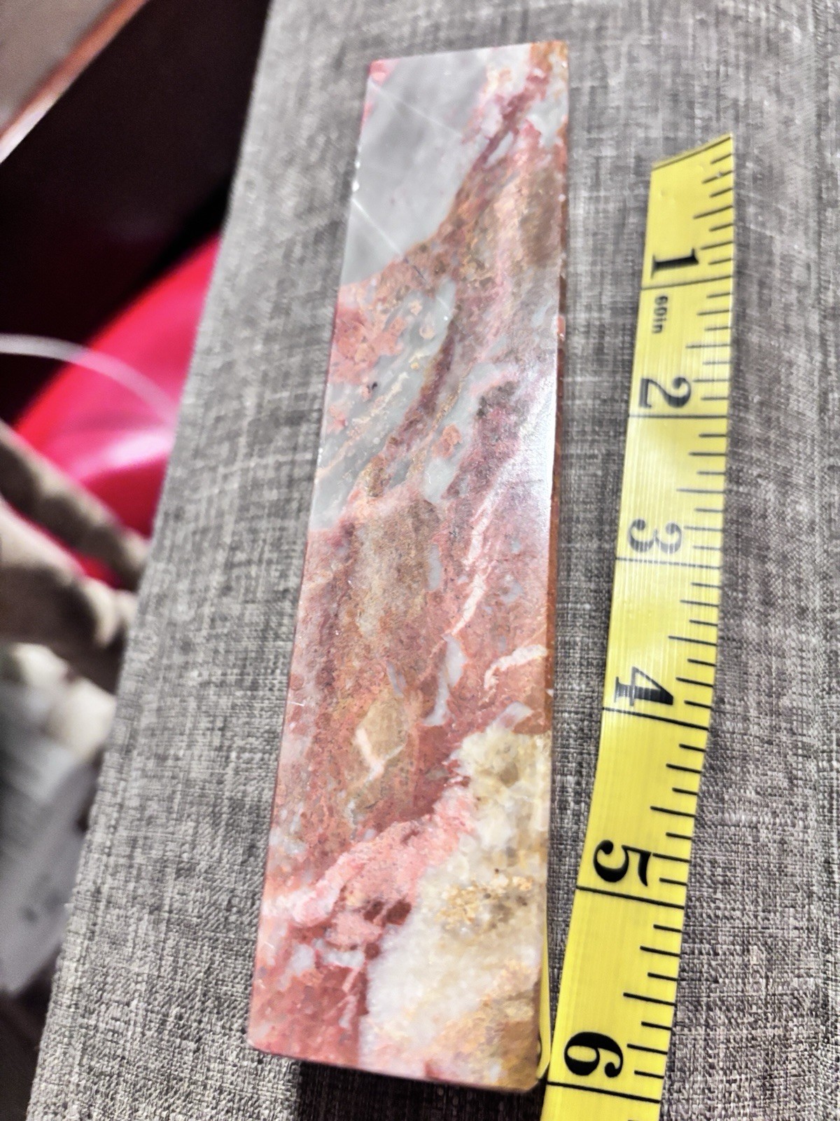 Natural Maligano Jasper Tower Or Paper Weight Made In Pakistan 14.2oz 6×1.25×1