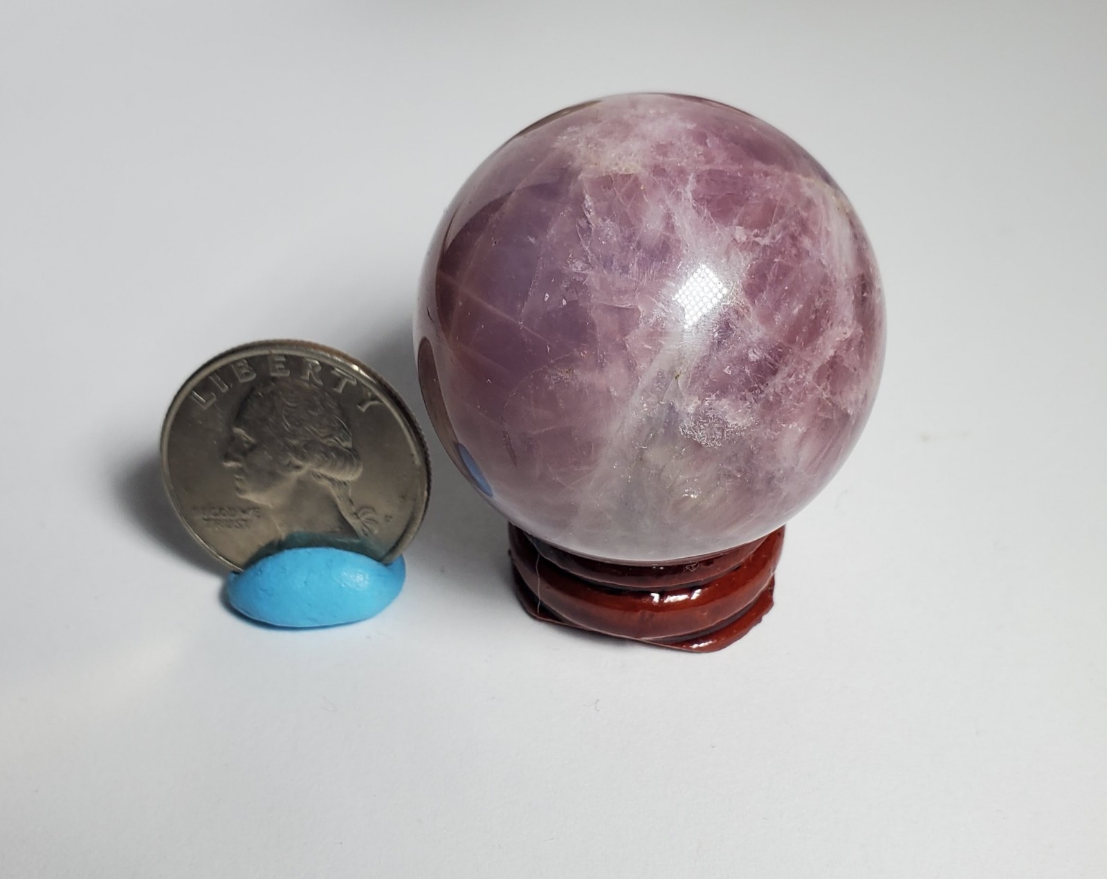 3pc Small Crystal Sphere W/stands Bundle