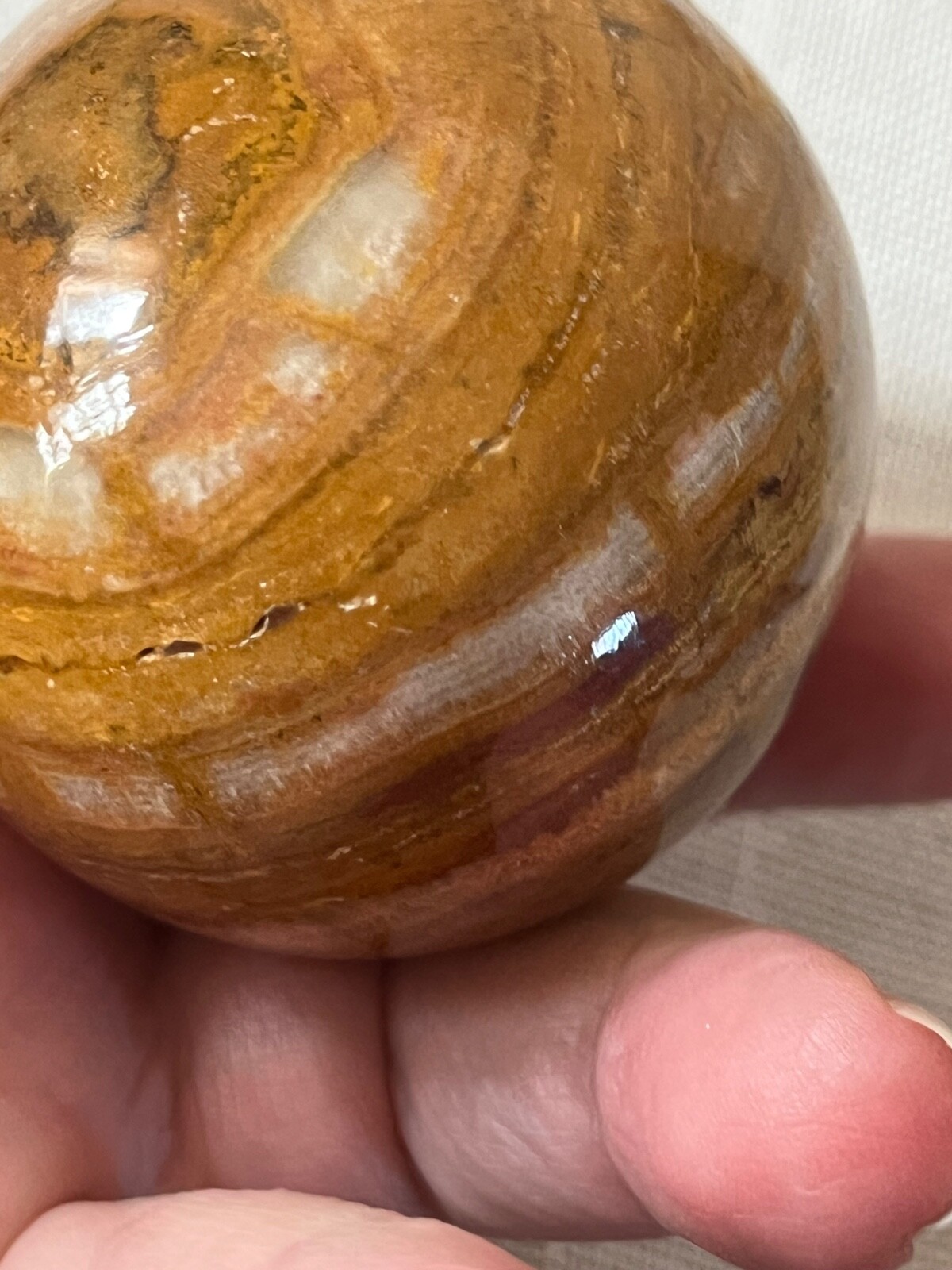 Gold Tripod dragons stand brown and reddish-brown stone Brazilian jasper egg..