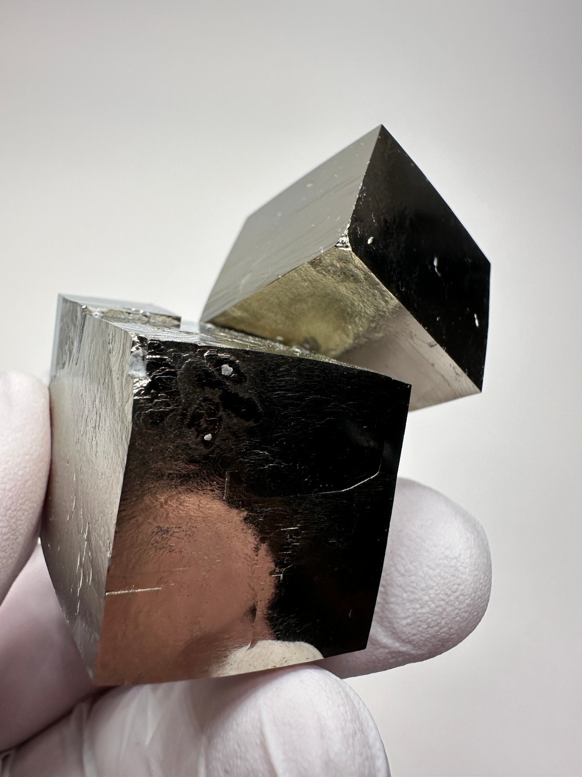 LARGE Rare Lusterous Entwined Interlocking Pyrite Cube Cluster_Spain