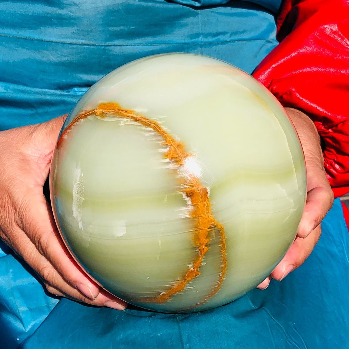 4740g Natural Afghan Jade Chakra Quartz Sphere healing ball Specimen