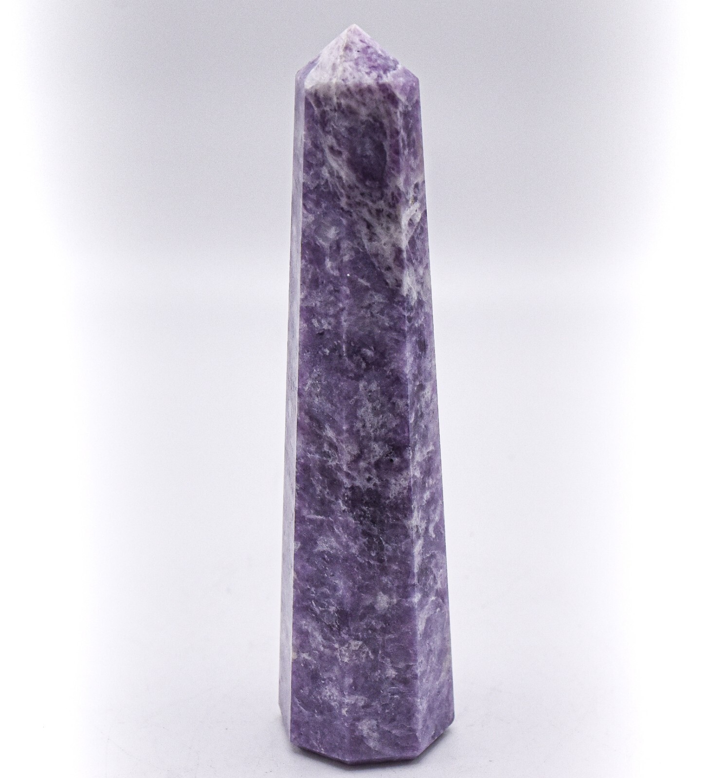 3.7″ Purple Lilac Lepidolite Obelisk Polished Natural Gemstone Mineral – Brazil