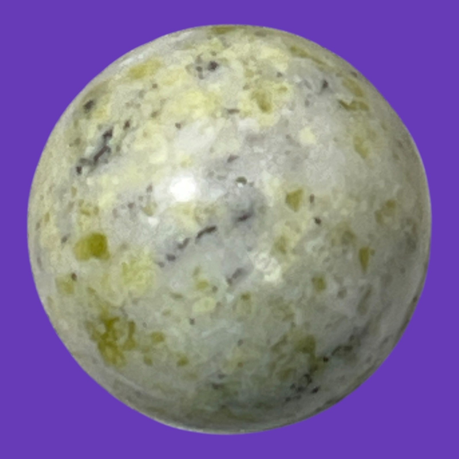 7 Polished Gemstone Spheres Mixed Marbles Onyx Quartz Decorative Balls 1″