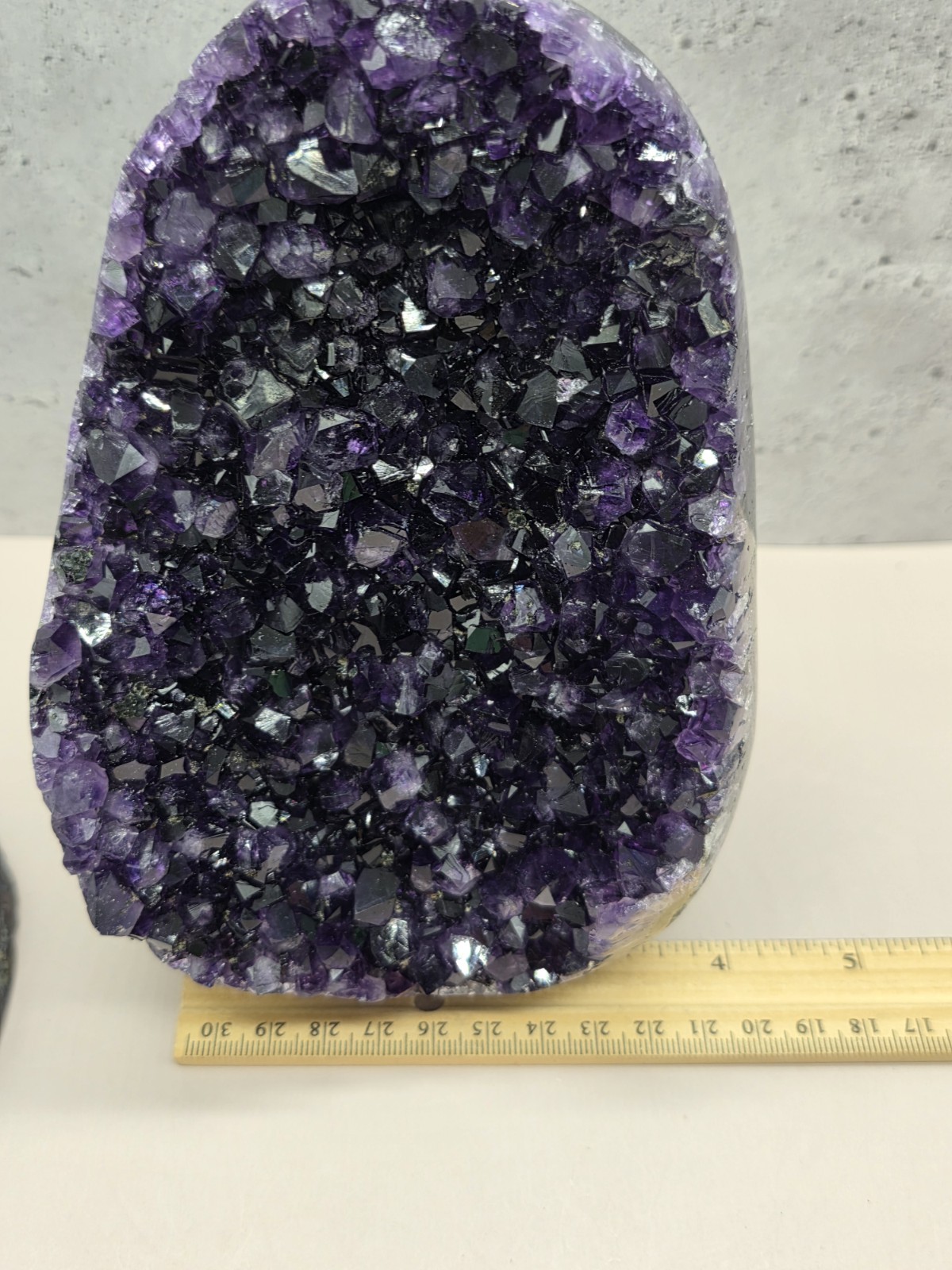 Uruguay Amethyst Geode Dark Purple Crystal Cluster Agate Slab Mine Direct 5LB +