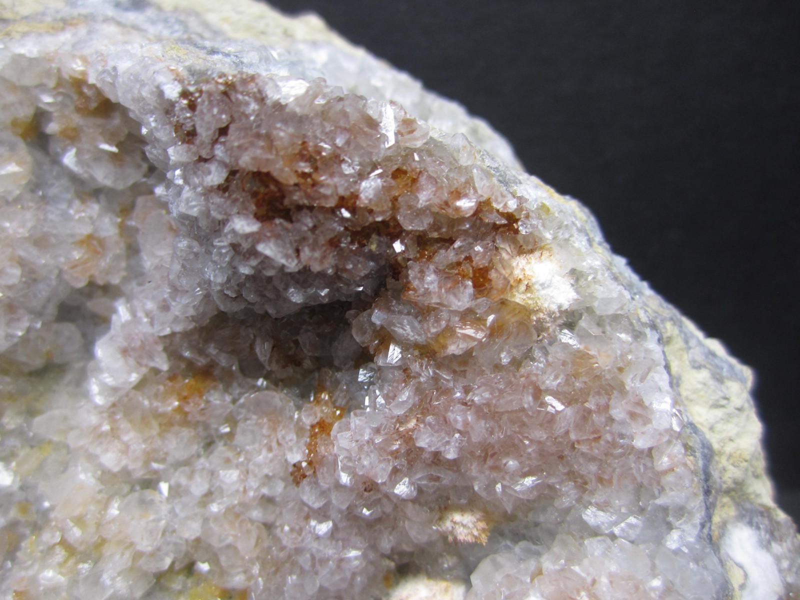 Strontianite and Calcite Crystal Cluster, Meckley’s Quarry, PA #45
