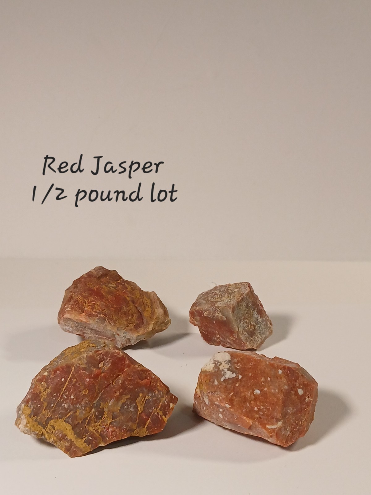 Red Jasper Raw 1/2 Pound Lot Natural Crystal Mineral 1″-2″ Pieces