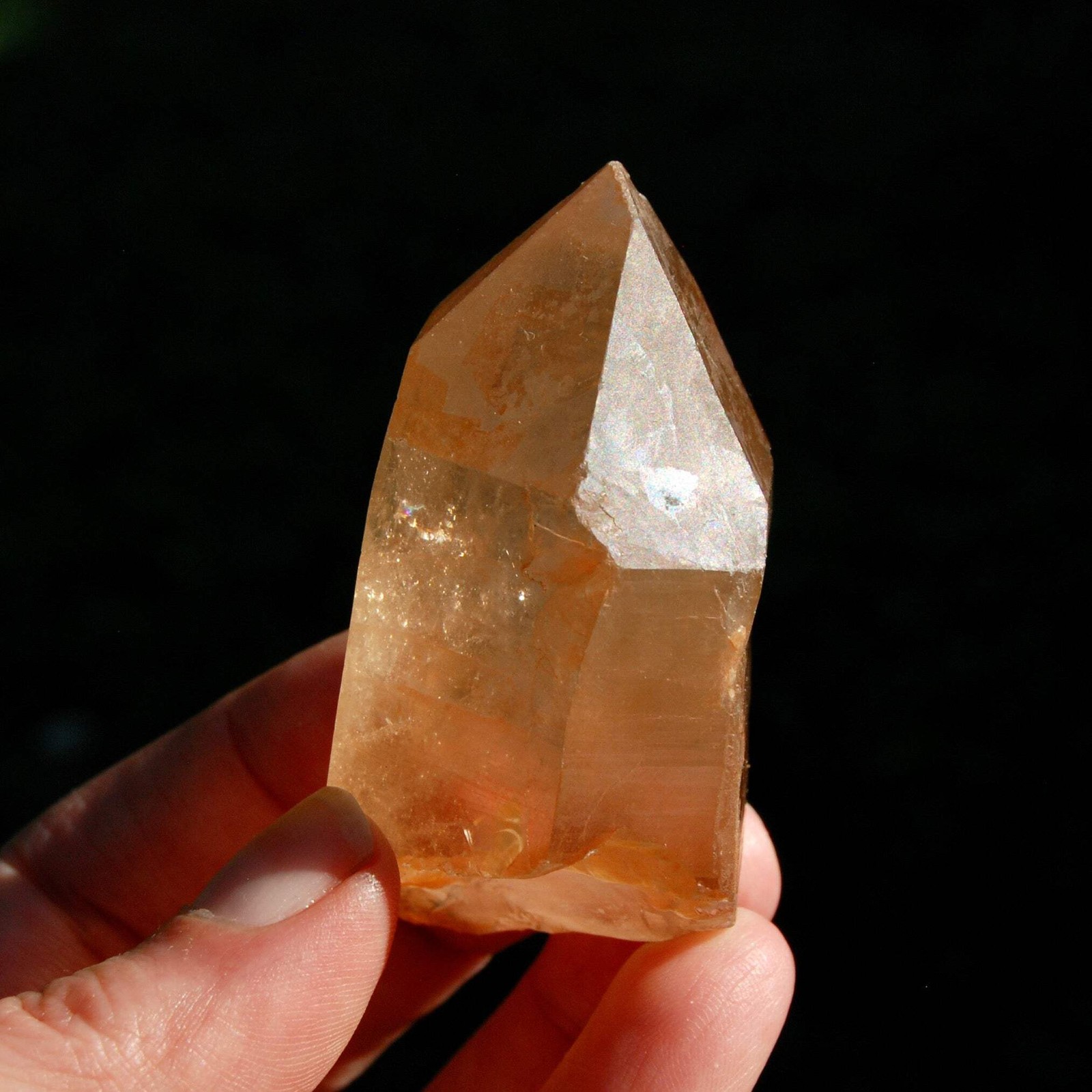 2.7″ 107g Isis Face Pink Shadow Lemurian Seed Quartz Crystal Starbrary, Brazil