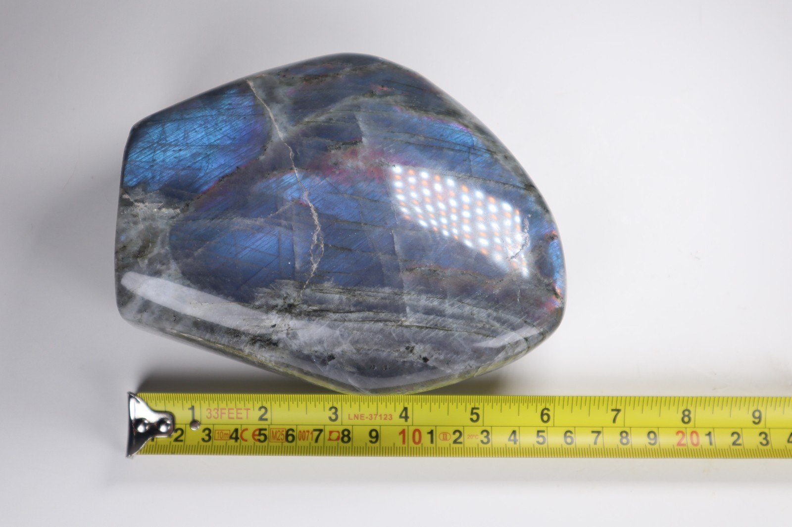 HUGE LABRADORITE Freeform 4lb Rainbow Flash Crystal Blue Gold Display Specimen