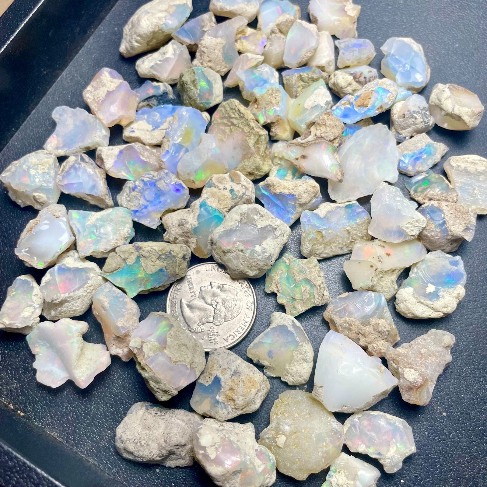 Natural Ethiopian Welo Opal Rough Bulk 5-15ct As Low As $1.60/gram US SELLER