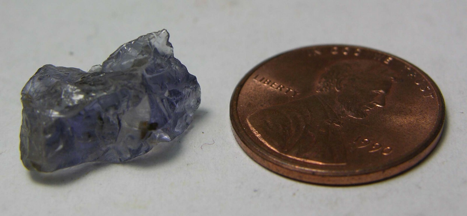 #17 Africa 7.45ct Uncut Rough Blue Pleochroic iolite Specimen 1.45g 16.00mm