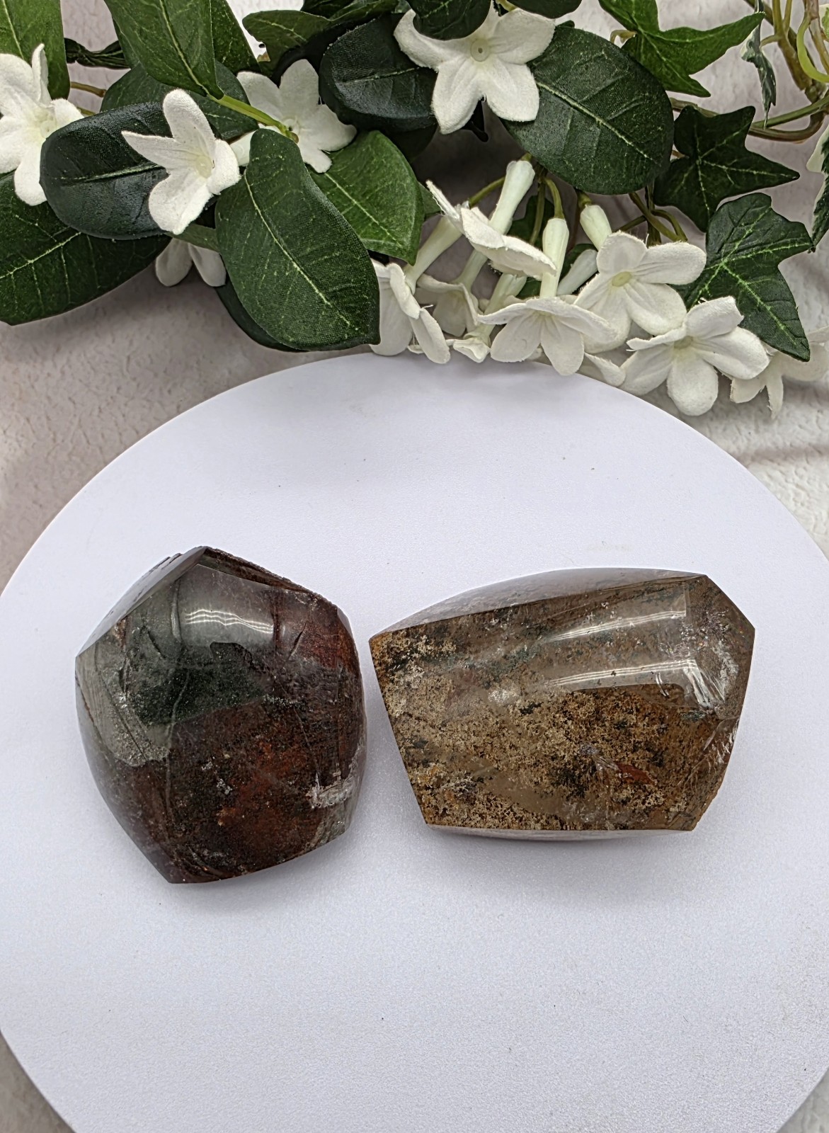 Garden Quartz Freeform Wholesale Lot 4 Pieces, Hand Carved And Polished 1+ Pound